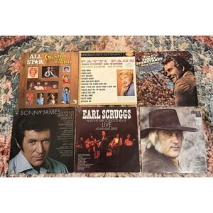 VTG Country Music LP Lot Of 6 All Star Country Gold Charlie Rich Sonny James